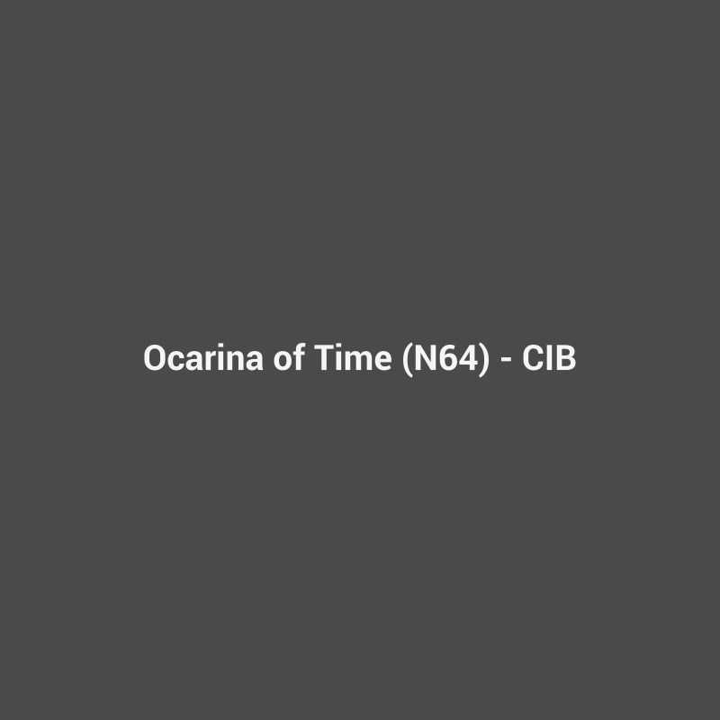 ocarina of time (n64) - cib