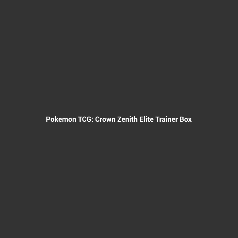 pokemon tcg: crown zenith elite trainer box