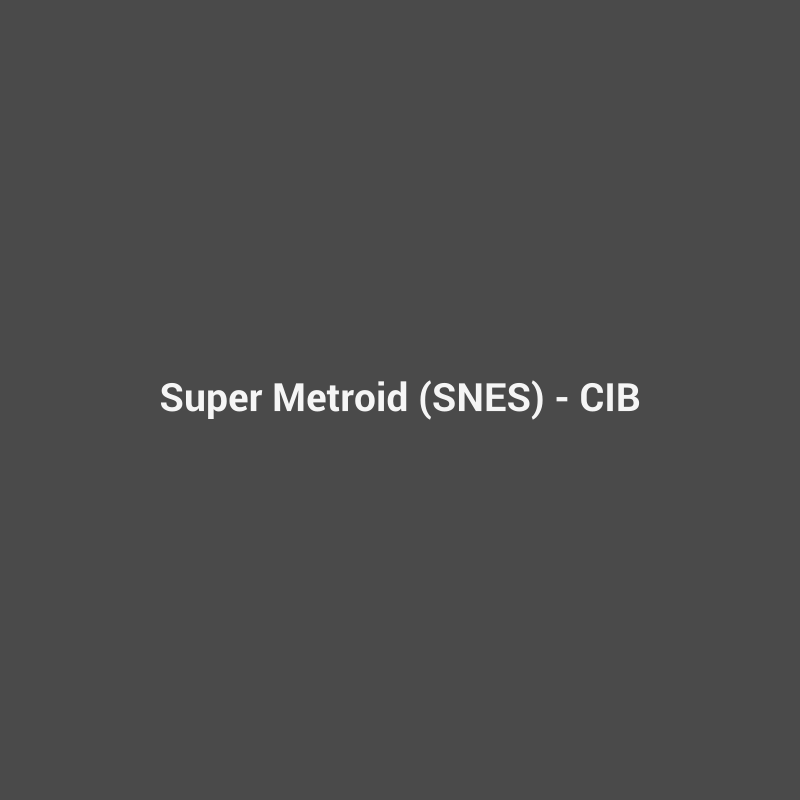 super metroid (snes) - cib