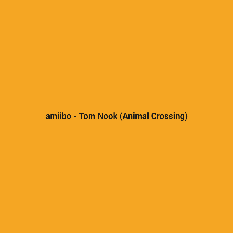 amiibo - tom nook (animal crossing)